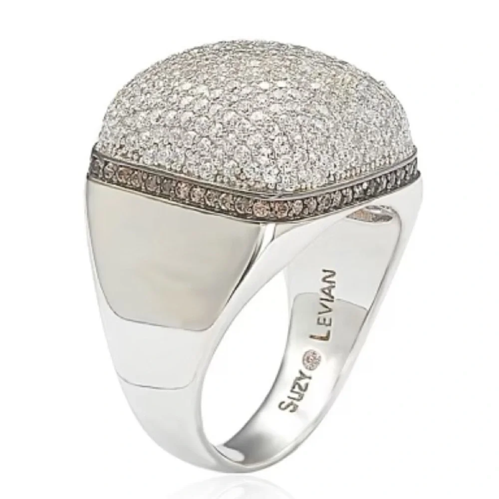 Suzy Levian Micro Pave Dome Ring